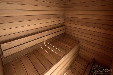 Auroom Cala Wood 2-Person Indoor Traditional Sauna Auroom Cala Wood 2-Person Indoor Traditional Sauna