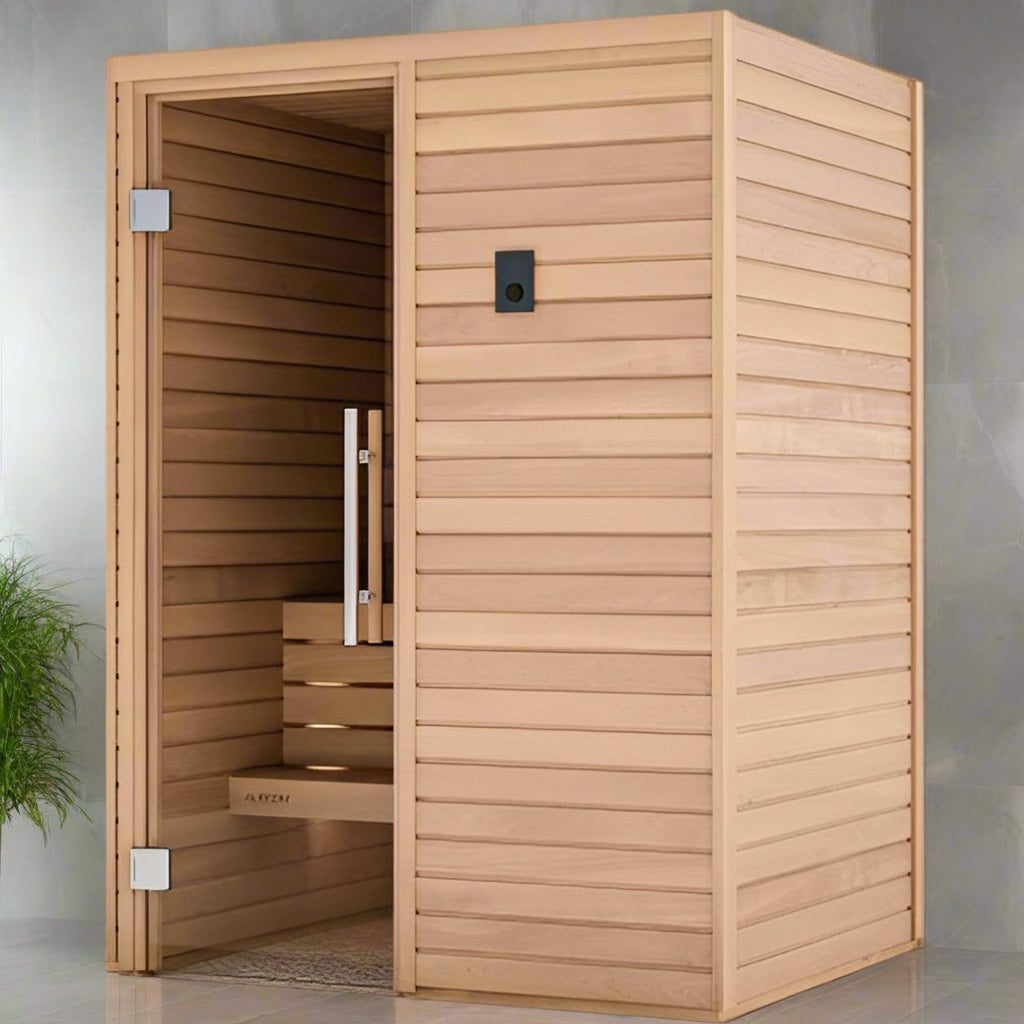 Auroom Cala Wood 2-Person Indoor Traditional Sauna Auroom Cala Wood 2-Person Indoor Traditional Sauna