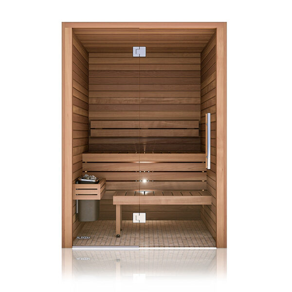 Cala Glass Traditional Indoor Finnish Sauna by Auroom
