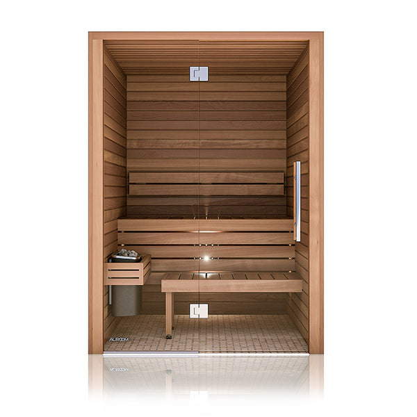 Cala Glass Traditional Indoor Finnish Sauna by Auroom