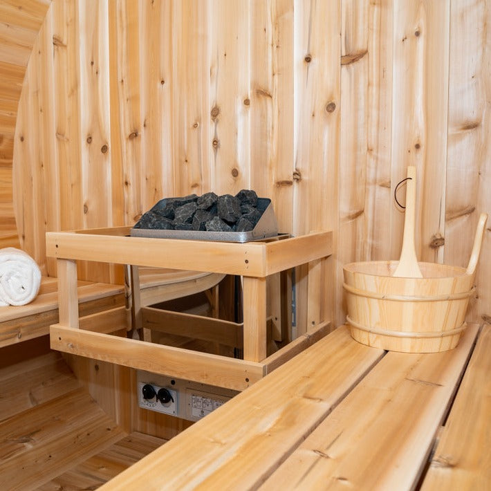 Canadian Timber Serenity 4-Person Barrel Sauna Canadian Timber Serenity 4-Person Barrel Sauna