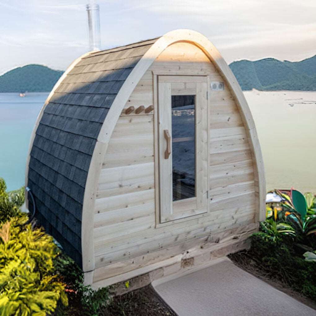 Dundalk Leisurecraft MiniPod 4-Person Outdoor Sauna Dundalk Leisurecraft MiniPod 4-Person Outdoor Sauna