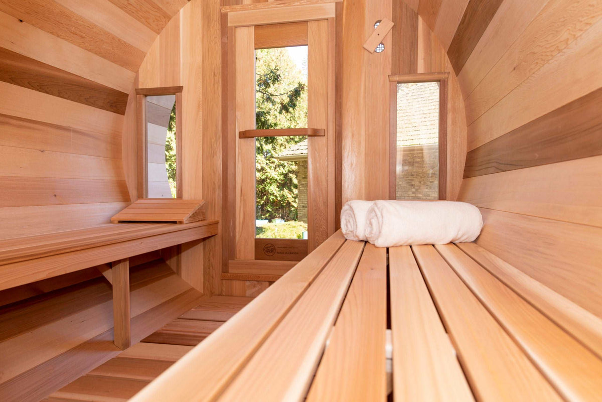 Dundalk Leisurecraft Tranquility 6-Person Barrel Sauna Dundalk Leisurecraft Tranquility 6-Person Barrel Sauna