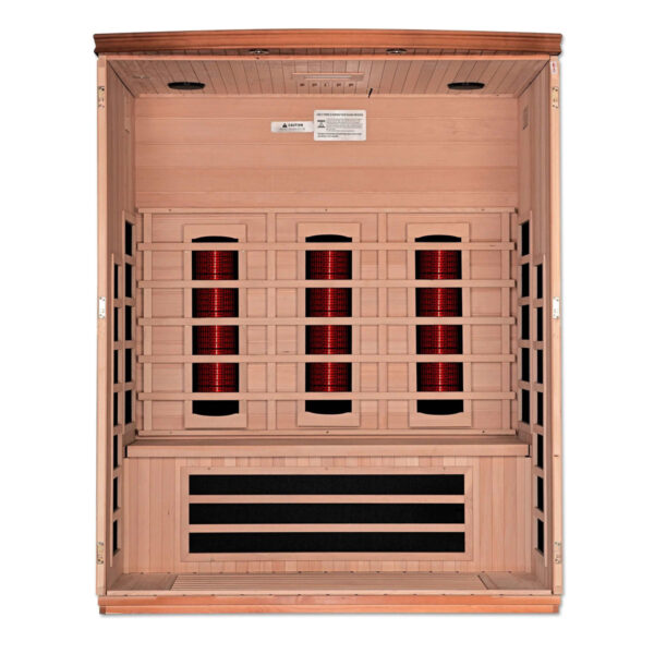 Dynamic Lugano 3-Person Near Zero Full Spectrum Infrared Sauna