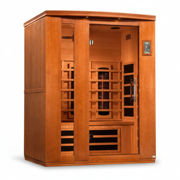 Dynamic Lugano 3-Person Near Zero Full Spectrum Infrared Sauna