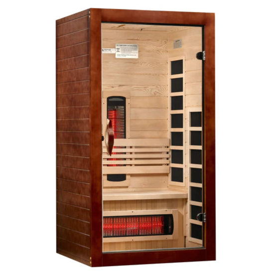 Dynamic Santorini 1-Person Near Zero Full Spectrum Infrared Sauna