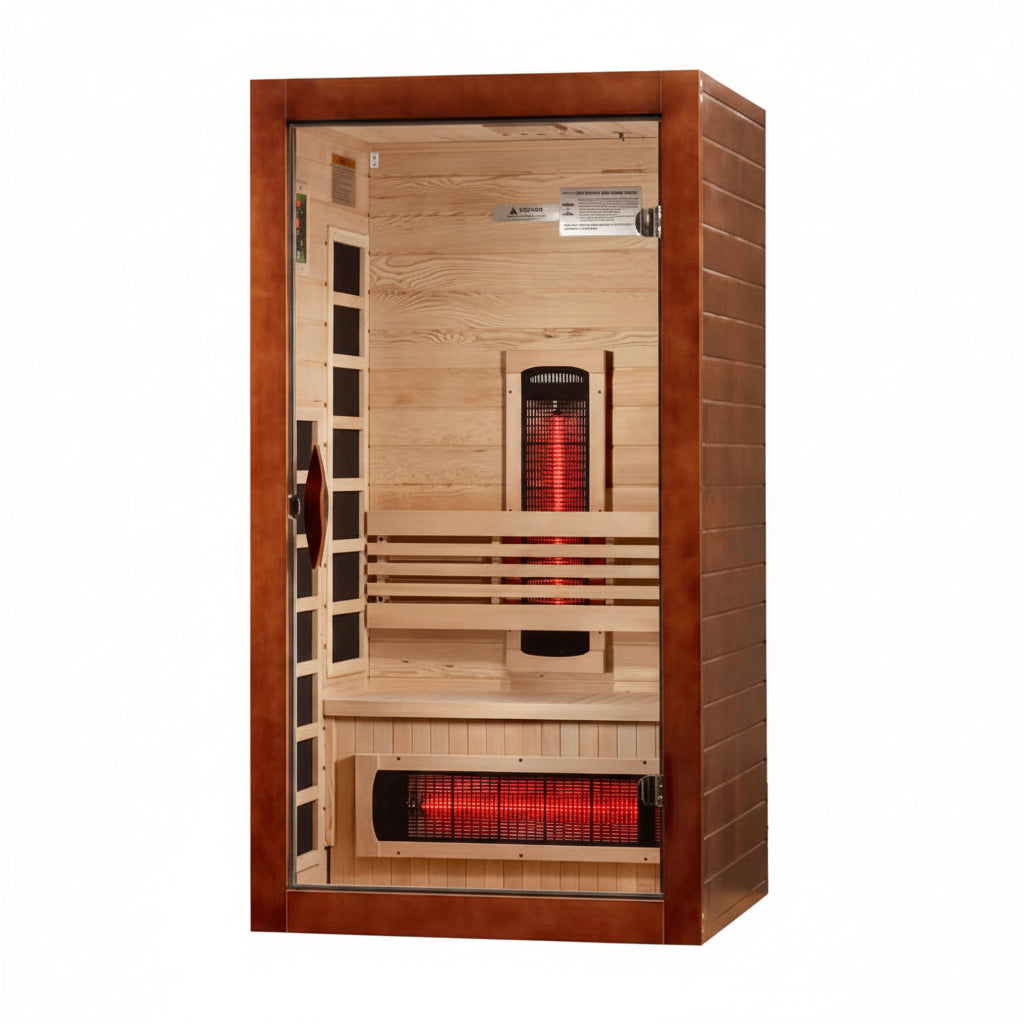 Dynamic Santorini 1-Person Near Zero Full Spectrum Infrared Sauna infrared sauna for sale