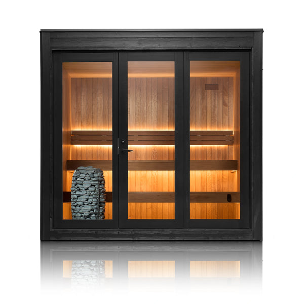 Elysian Nocturna Scandinavian Outdoor 6-Person Sauna