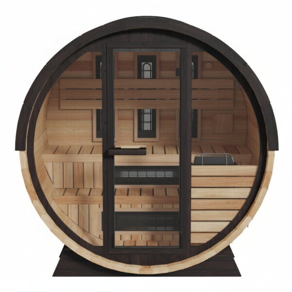 Finnmark FD-7 Thermo-Aspen 4-Person Infrared Outdoor Barrel Sauna