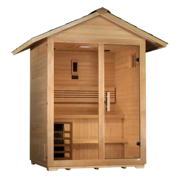 Golden Designs Arlberg 3-Person Traditional Outdoor Sauna
