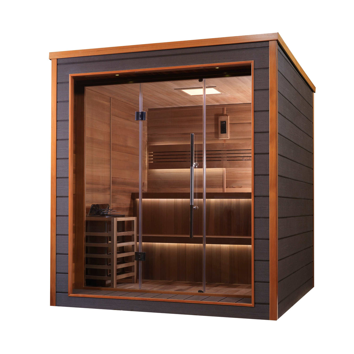 Golden Designs Bergen 6-Person Traditional Outdoor Sauna Golden Designs Bergen 6-Person Traditional Outdoor Sauna