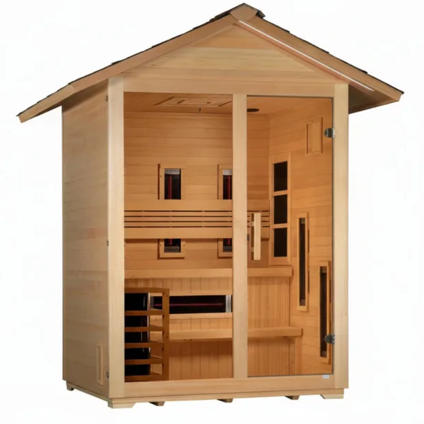 Golden Designs Carinthia 3-Person Hybrid Outdoor Sauna