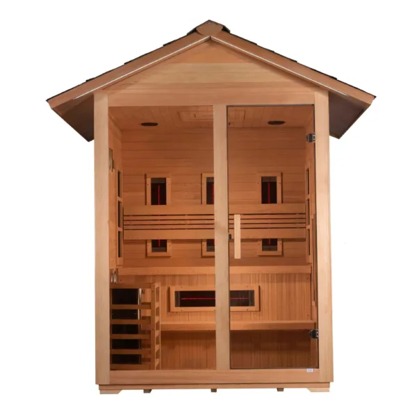 Golden Designs Carinthia 3-Person Hybrid Outdoor Sauna