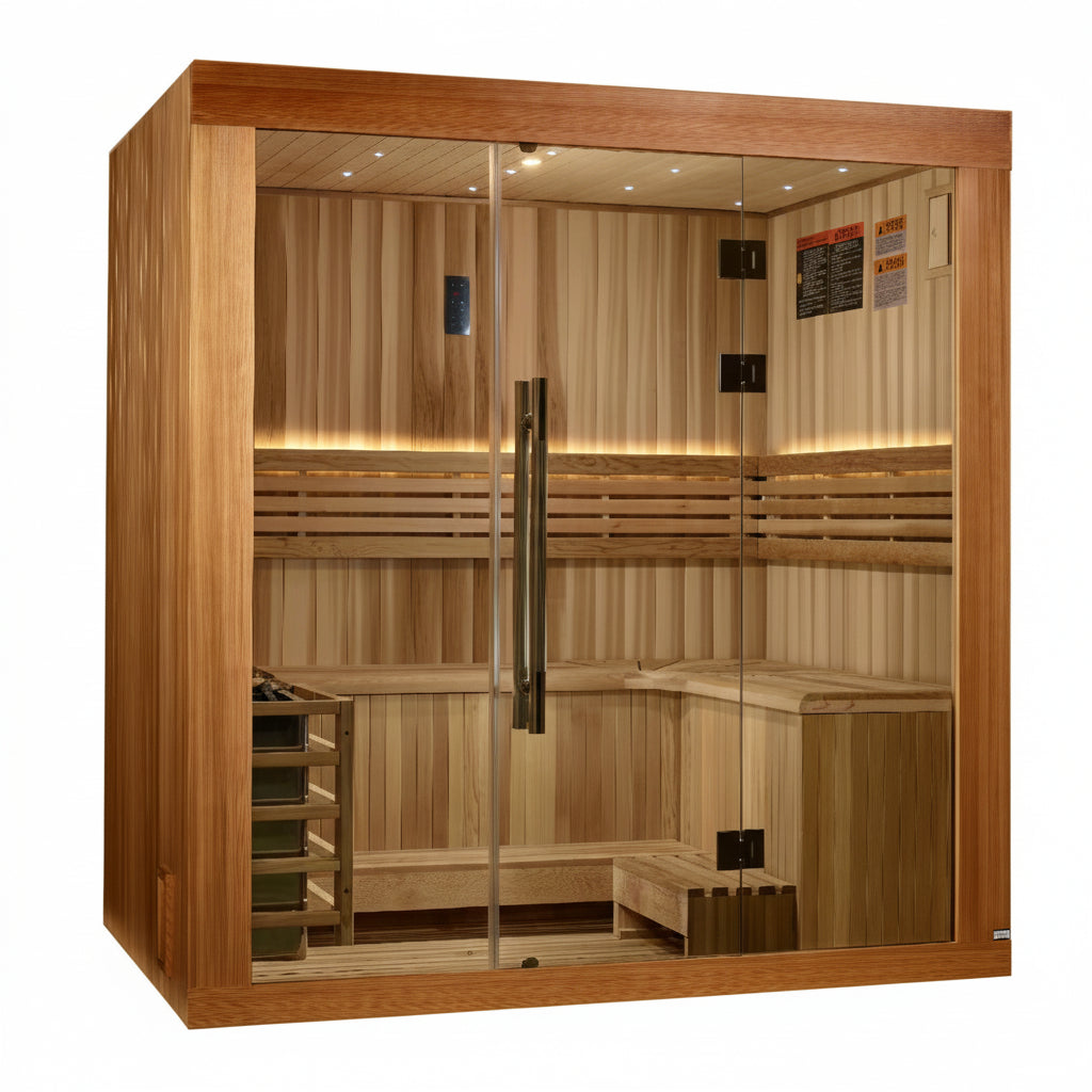 Golden Designs Copenhagen 3-Person Traditional Indoor Sauna 3 Person Saunas