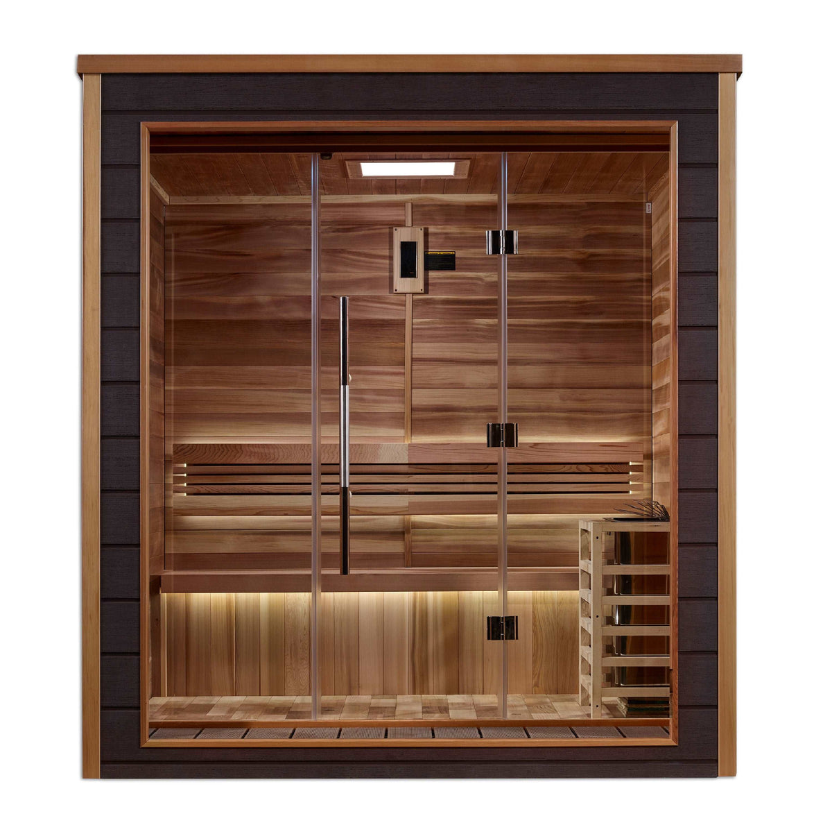 Golden Designs Drammen 3-Person Traditional Outdoor Sauna Golden Designs Drammen 3-Person Traditional Outdoor Sauna