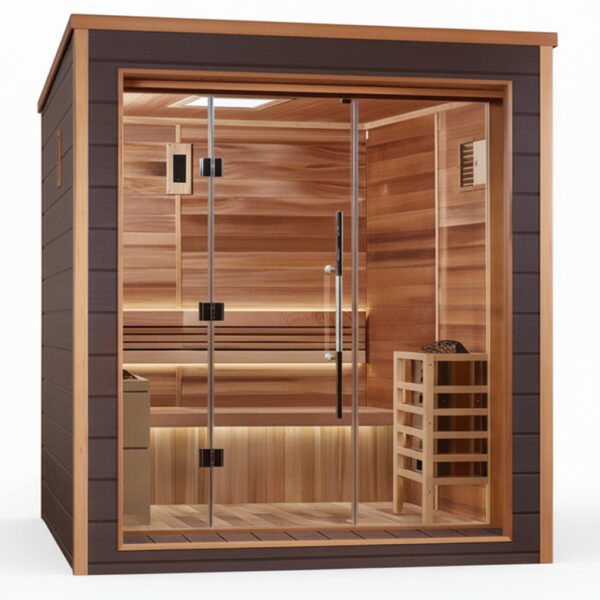Golden Designs Drammen 3-Person Traditional Outdoor Sauna
