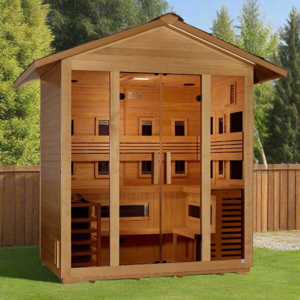 Golden Designs Gargellen 5-Person Hybrid Outdoor Sauna