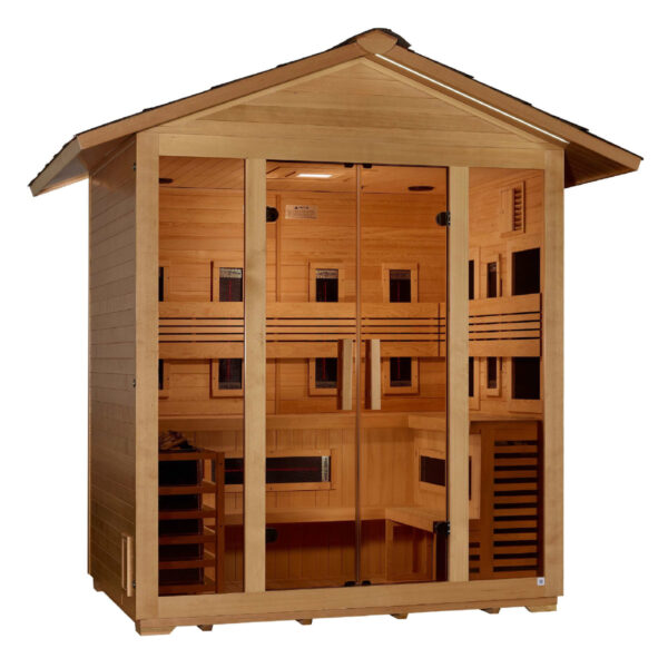 Golden Designs Gargellen 5-Person Hybrid Outdoor Sauna