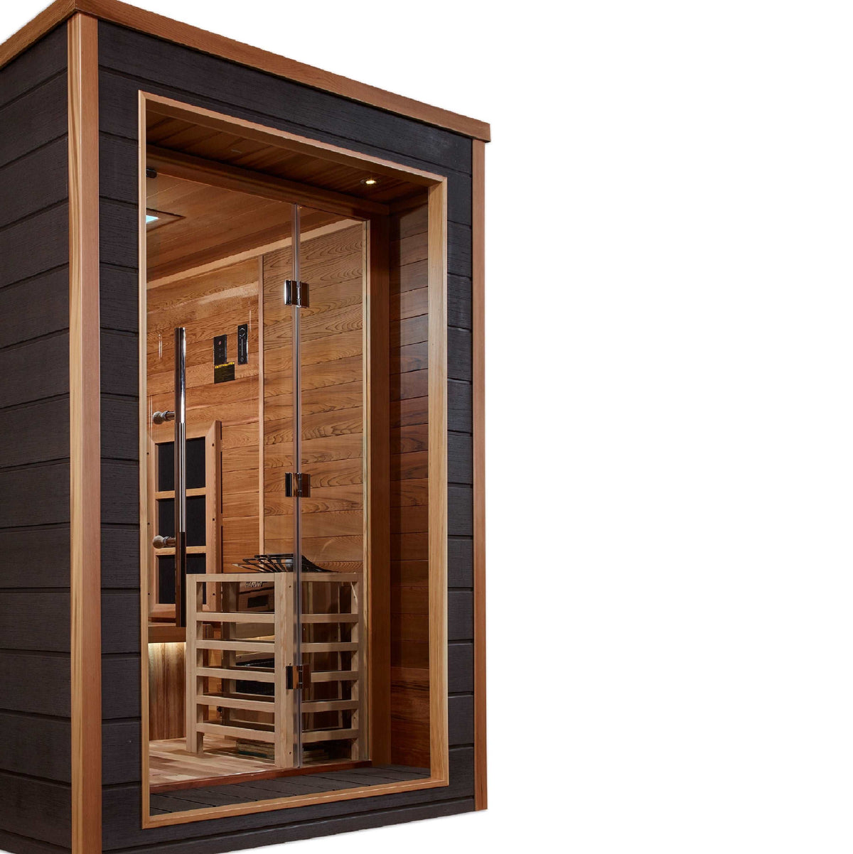 Golden Designs Karlstad 6-Person Full Spectrum Hybrid Outdoor Sauna Golden Designs Karlstad 6-Person Full Spectrum Hybrid Outdoor Sauna