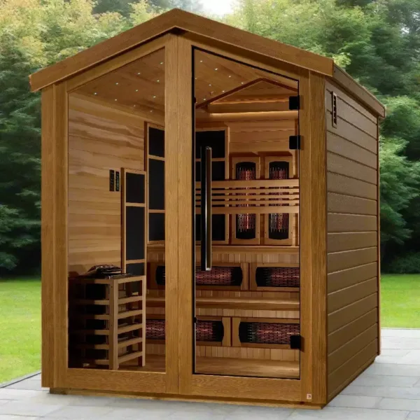 Golden Designs Kaskinen 6-Person Hybrid Outdoor Sauna