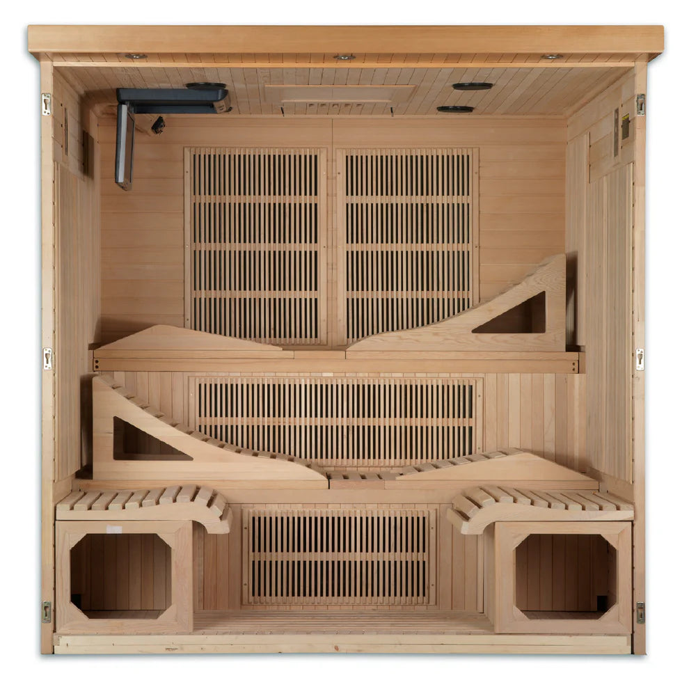 Golden Designs Monaco Elite 6-Person Near Zero EMF Far Infrared Sauna Golden Designs Monaco Elite 6-Person Near Zero EMF Far Infrared Sauna