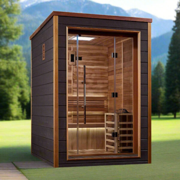 Golden Designs Narvik 2-Person Traditional Outdoor Sauna