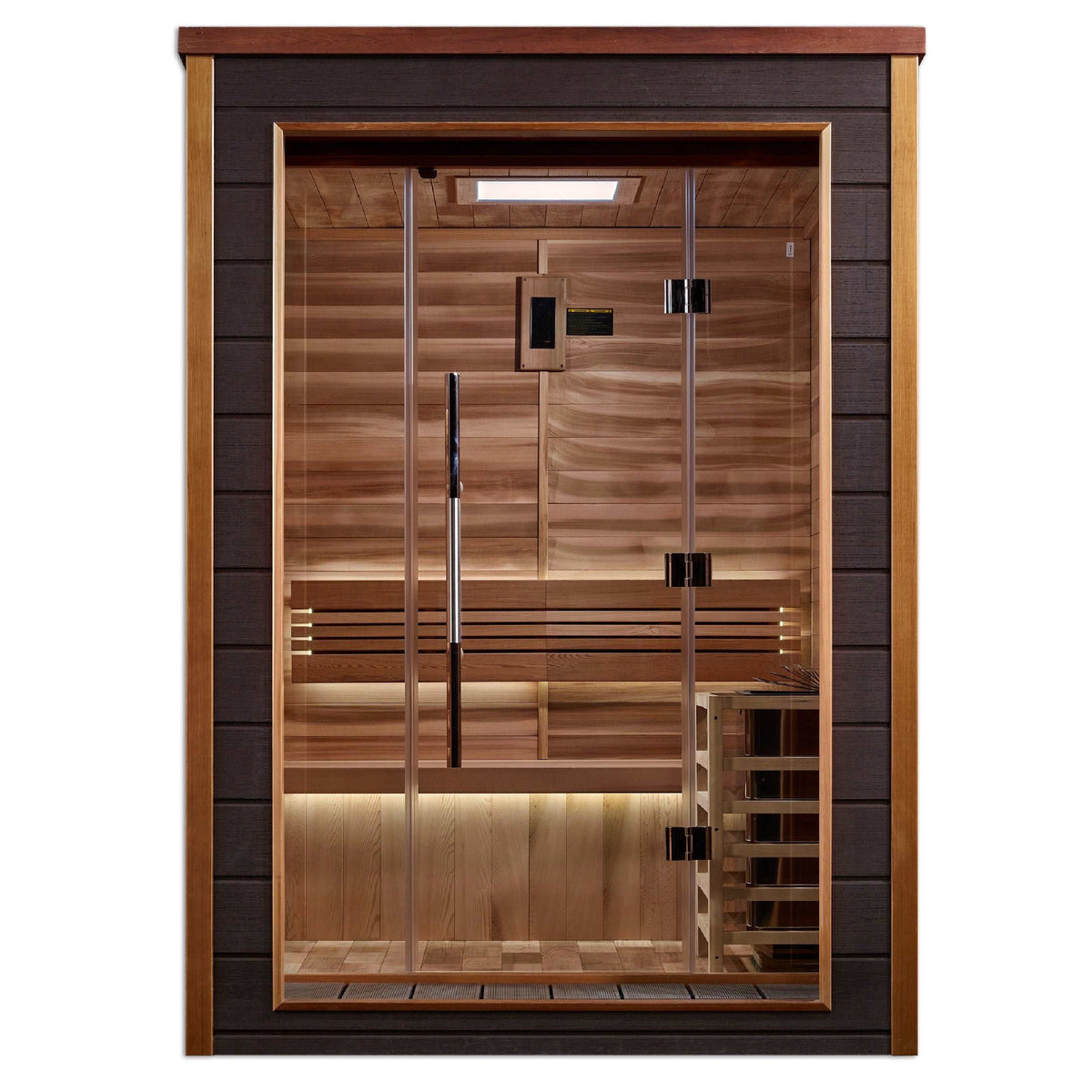 Golden Designs Narvik 2-Person Traditional Outdoor Sauna Golden Designs Narvik 2-Person Traditional Outdoor Sauna