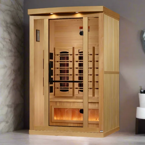 Golden Designs Reserve 1-Person Near Zero EMF Full Spectrum Infrared Sauna, GDI-8010-03