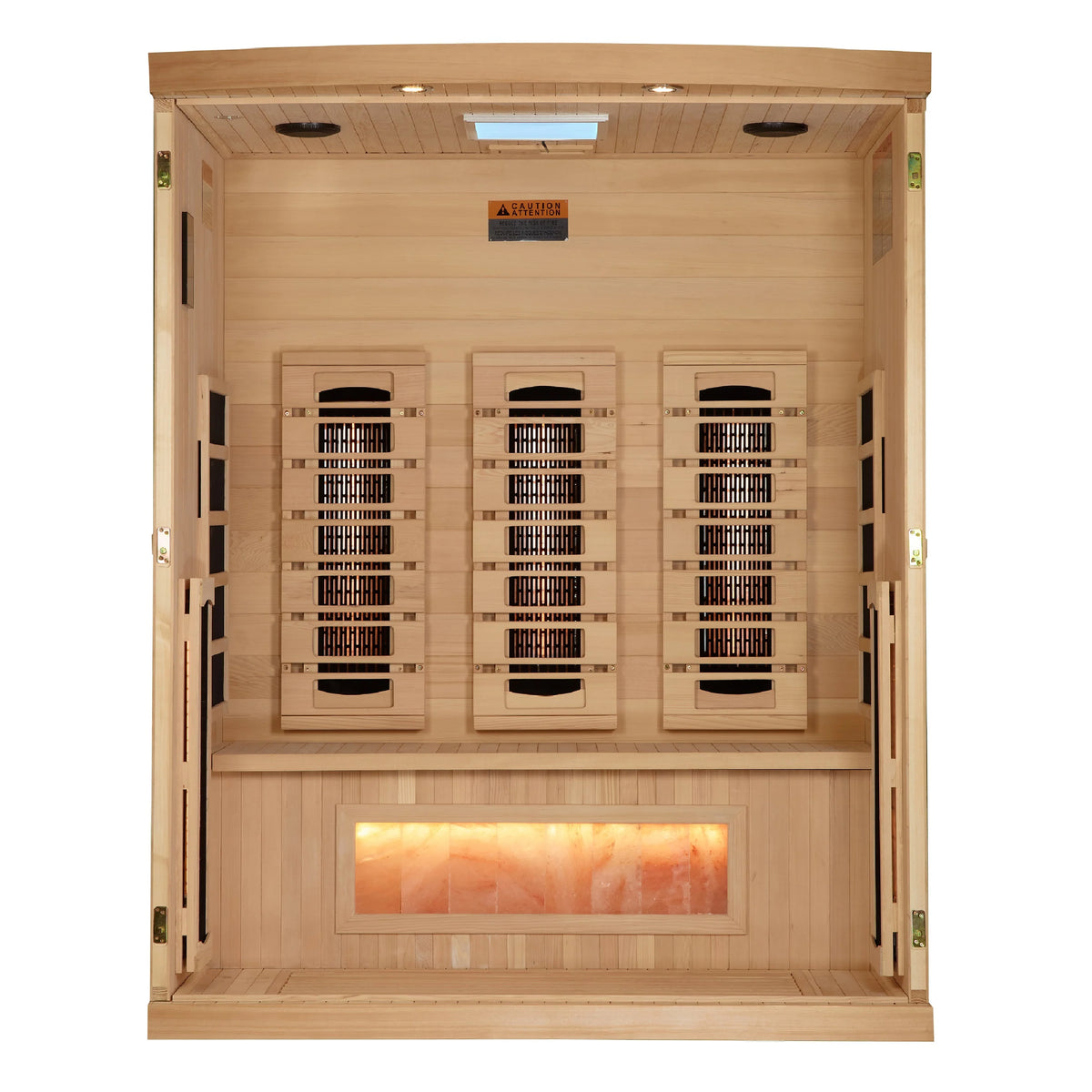 Golden Designs Reserve 3-Person Near Zero EMF Full Spectrum Infrared Sauna Golden Designs Reserve 3-Person Near Zero EMF Full Spectrum Infrared Sauna