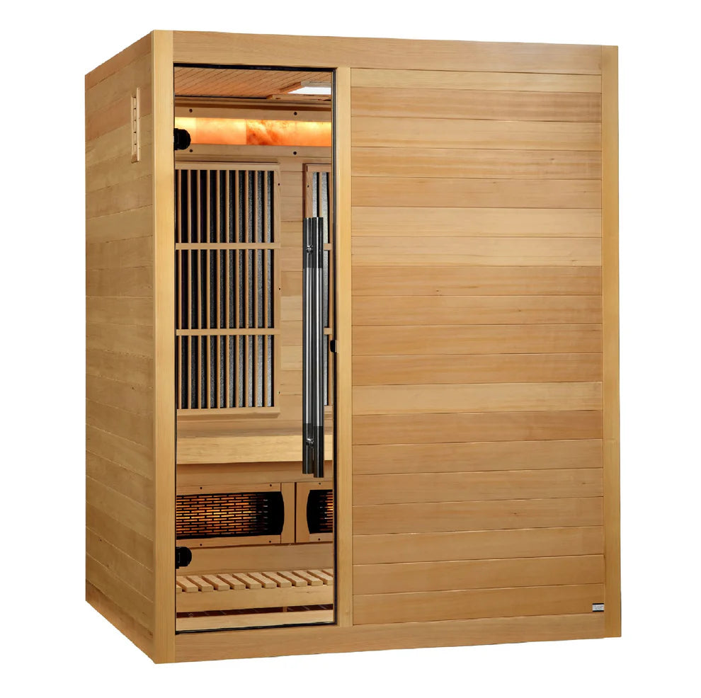 Golden Designs Soria 3-Person Hybrid Indoor Sauna Golden Designs Soria 3-Person Hybrid Indoor Sauna