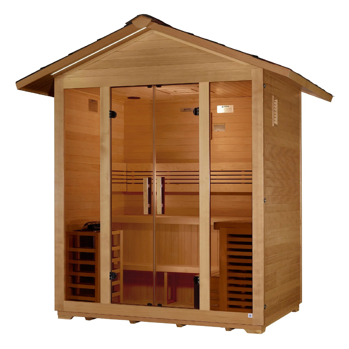 Golden Designs Vorarlberg 5-Person Traditional Outdoor Sauna Golden Designs Vorarlberg 5-Person Traditional Outdoor Sauna