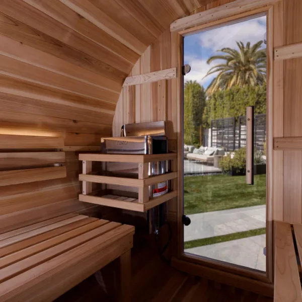 Golden Designs Zurich 4-Person Barrel Sauna