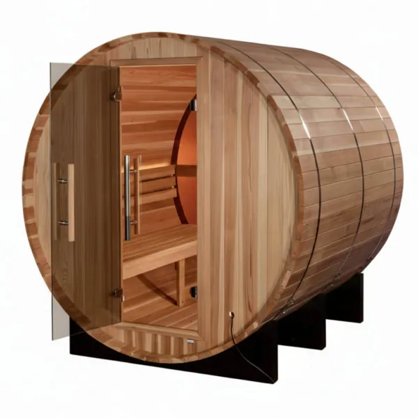 Golden Designs Zurich 4-Person Barrel Sauna