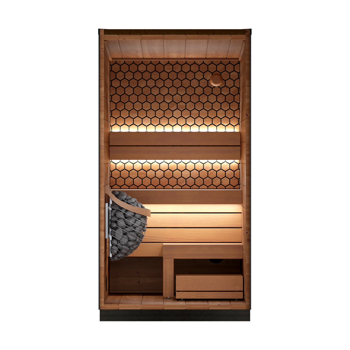 Leil® Viva 120 Modern Outdoor 1-Person Sauna Leil® Viva 120 Modern Outdoor 1-Person Sauna
