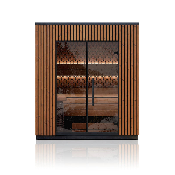 Leil® Viva 210 Modern Outdoor 3-Person Sauna