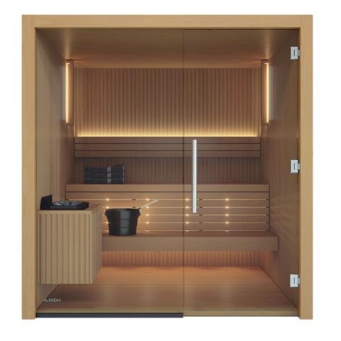Libera Glass Indoor Modern Sauna by Auroom