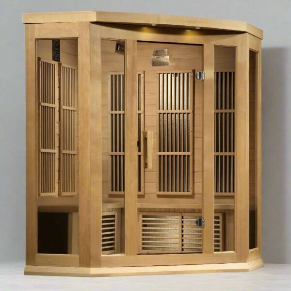 Maxxus Saunas 3-Person Corner Near Zero EMF Far Infrared Sauna MX-K356-01-ZF