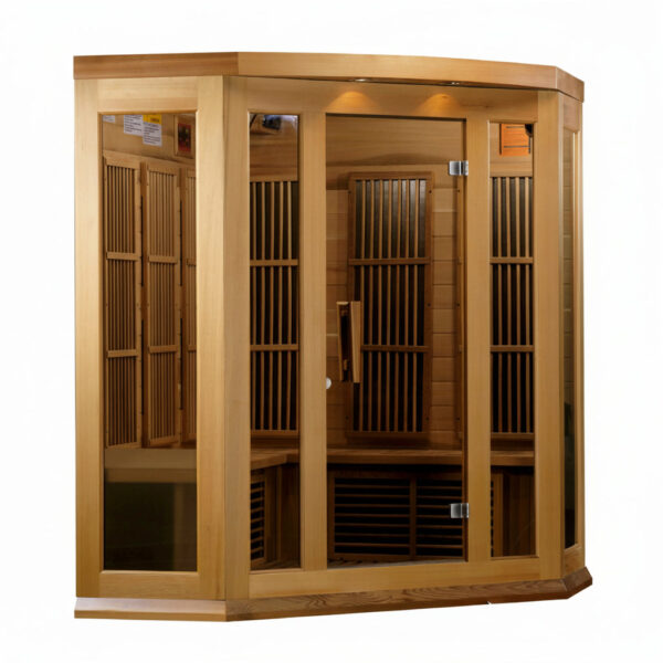 Maxxus Saunas 3-Person Low EMF Far Infrared Corner Sauna
