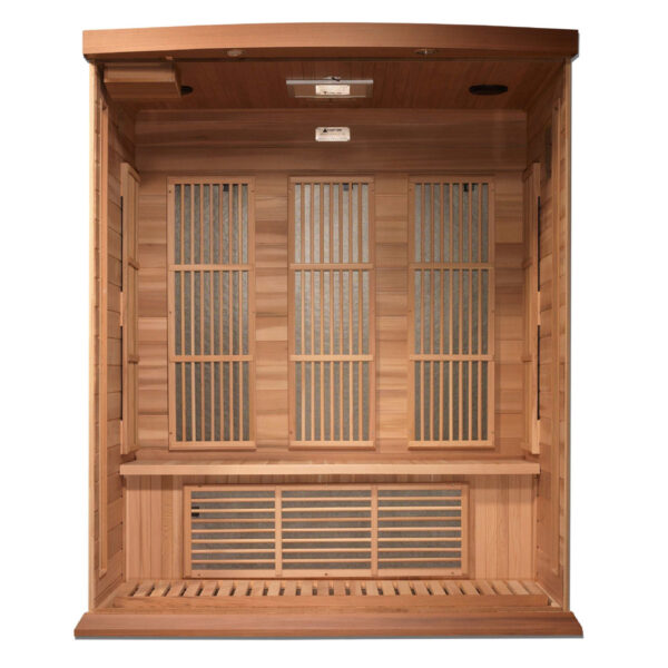 Maxxus Saunas 3-Person Near Zero EMF Far Infrared Sauna - Canadian Red Cedar (MX-K306-01-ZF CED)
