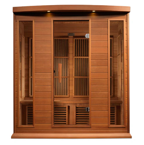 Maxxus Saunas 4-Person Cedar Near Zero EMF Far Infrared Sauna, MX-K406-01-ZF CED Maxxus Saunas 4-Person Cedar Near Zero EMF Far Infrared Sauna, MX-K406-01-ZF CED