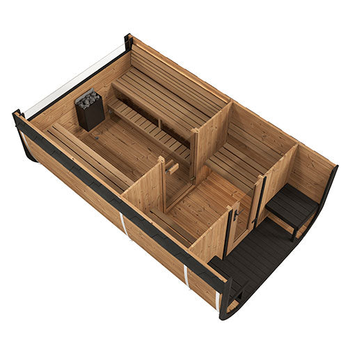 SaunaLife CL12GCP 8-Person Outdoor Sauna