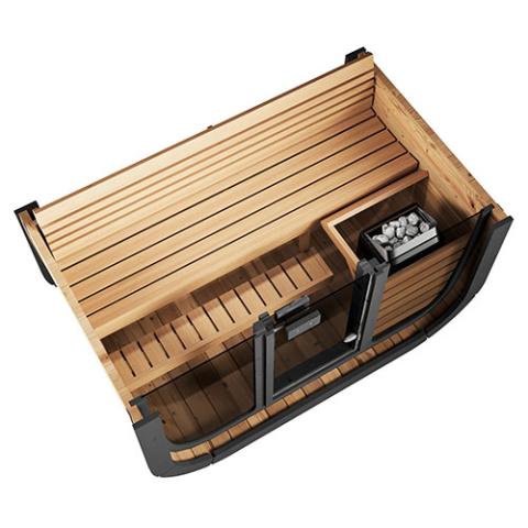 SaunaLife CL4G 3-Person Outdoor Cube Sauna