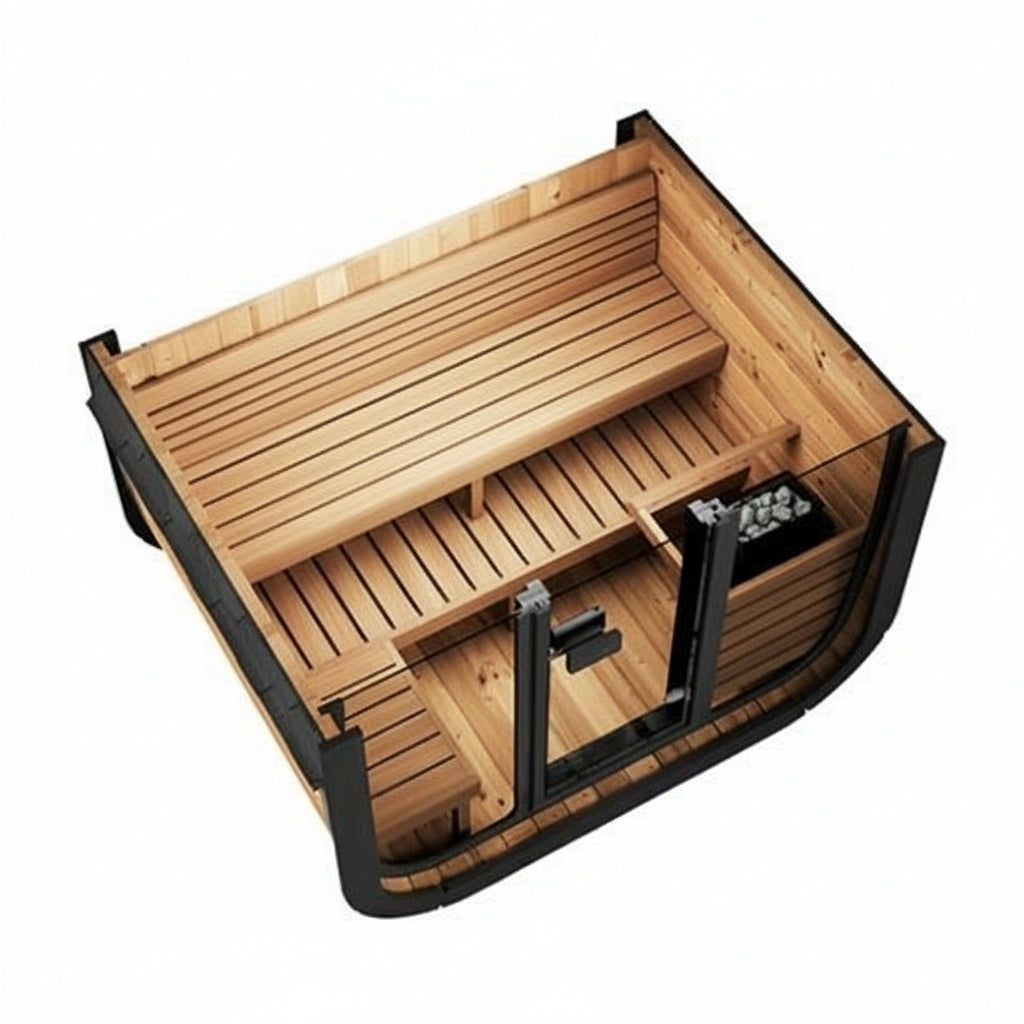 SaunaLife CL5G 4-Person Outdoor Traditional Sauna SaunaLife CL5G 4-Person Outdoor Traditional Sauna