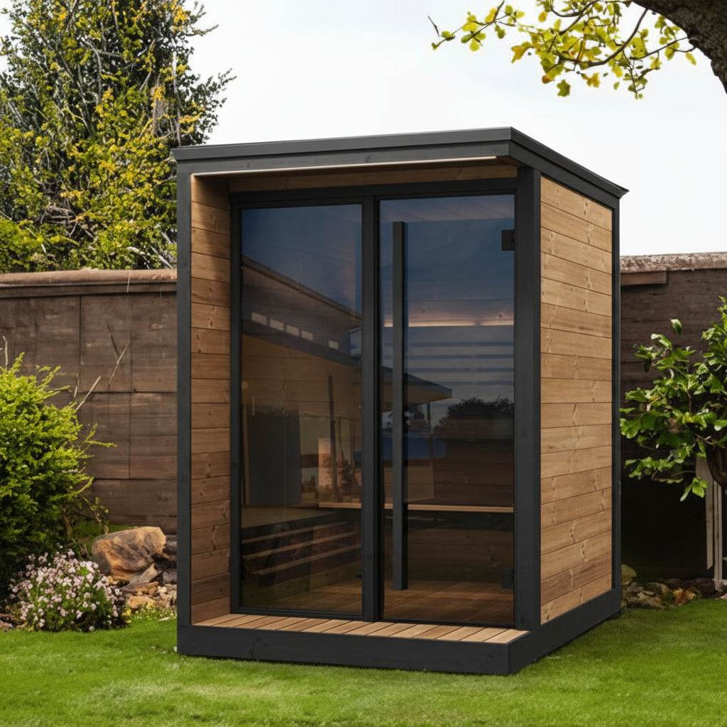 SaunaLife GL4 4-Person Luxury Outdoor Traditional Sauna SaunaLife GL4 4-Person Luxury Outdoor Traditional Sauna