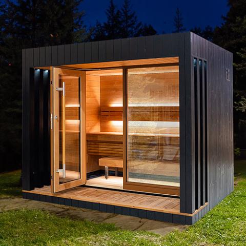 Saunum AirCube 3 Outdoor Cabin Sauna