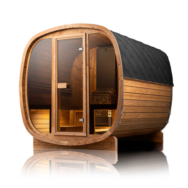 Scandinavian Equinox Large | 4–6 People Outdoor Cube Sauna (7x7)