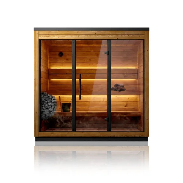 Scandinavian Halo 3-Person Outdoor Cabin Sauna