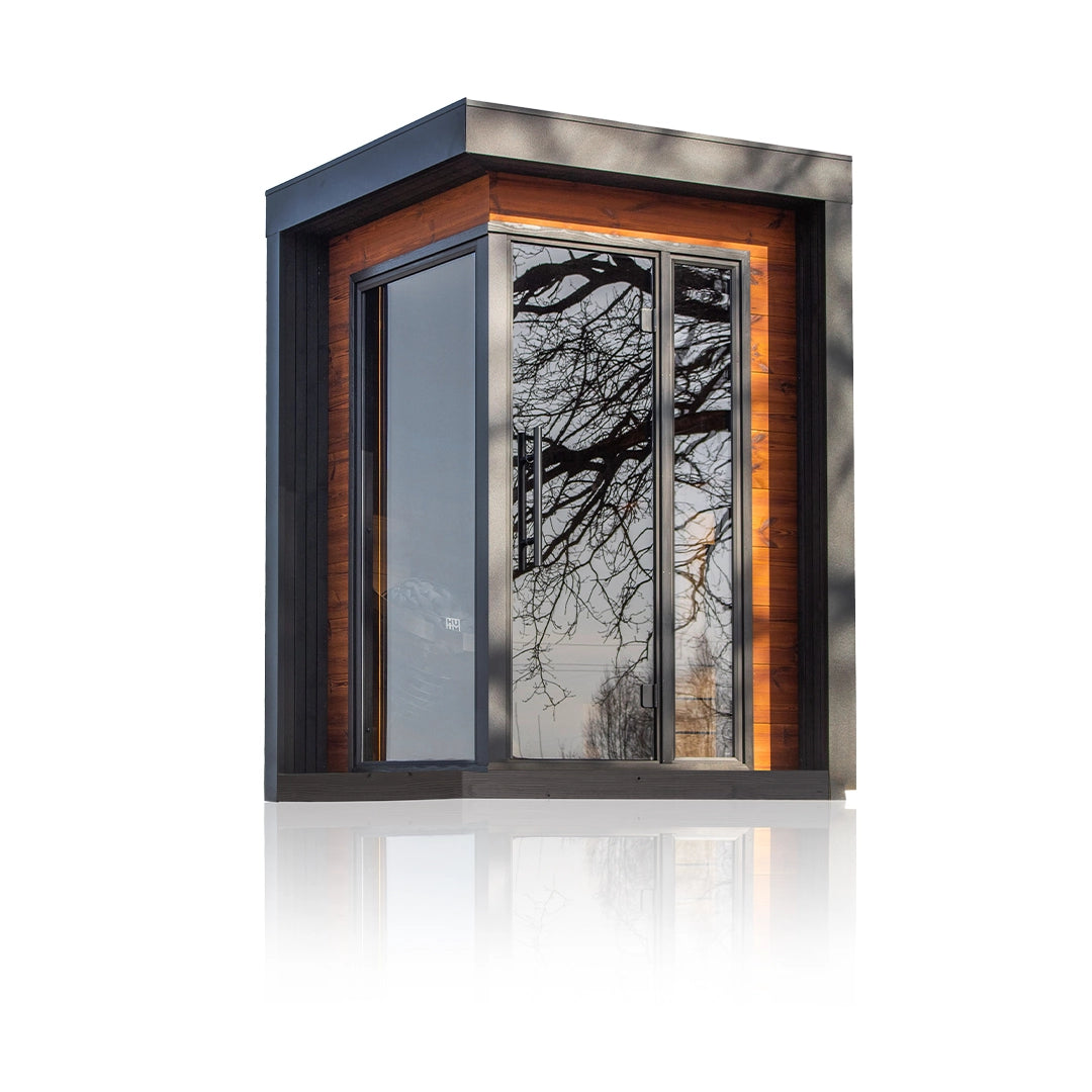 Sierra Mini Deluxe Outdoor Cabin Sauna For 2 People Sierra Mini Deluxe Outdoor Cabin Sauna For 2 People