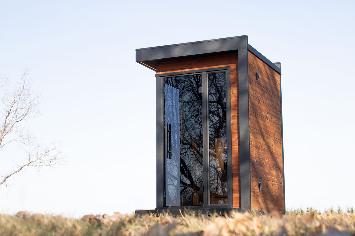 Sierra Mini Deluxe Outdoor Cabin Sauna For 2 People Sierra Mini Deluxe Outdoor Cabin Sauna For 2 People