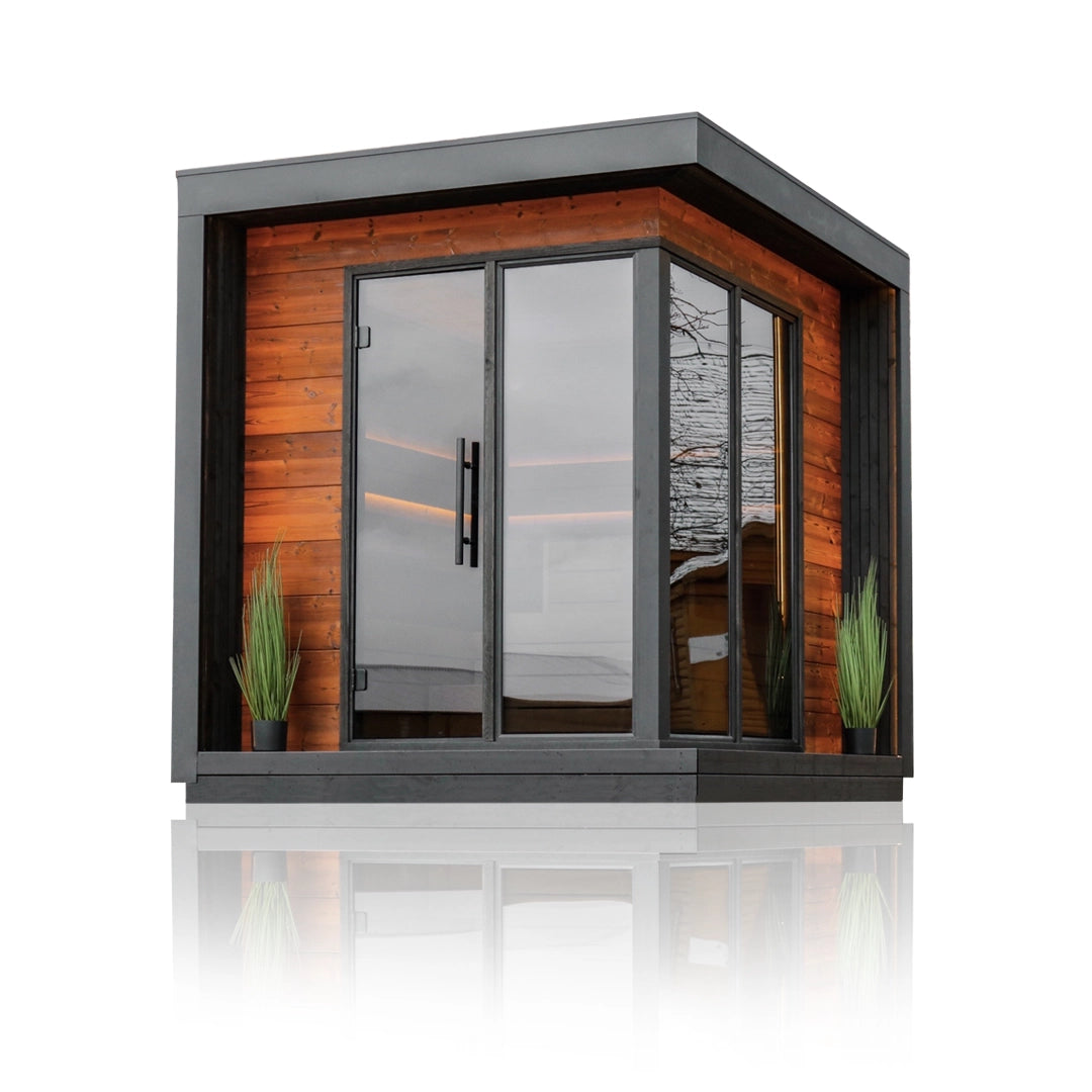 Sierra S Deluxe Outdoor Cabin Sauna For 4 People Sierra S Deluxe Outdoor Cabin Sauna For 4 People
